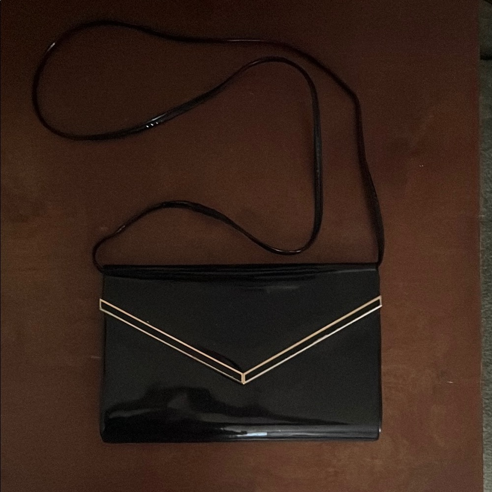 Black Envelope Clutch